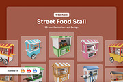 Stallo - Street Food 3D Icon Pack, an Object Illustration by twinstd (Thumbnail 1 of 6)