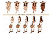Summer Girls 8 clipart, a Person Illustration by Parinaz Wadia Design (Thumbnail 2 of 9)