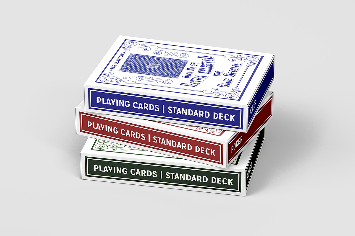 Playing Cards Mockup v.8 - 8 views, an Advertising Mockup by Illusiongraphic (Photo 5 of 22)