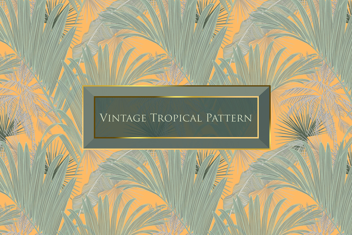 Tropical vintage pattern, a Pattern Graphic by ANAKOTO (Photo 14 of 24)