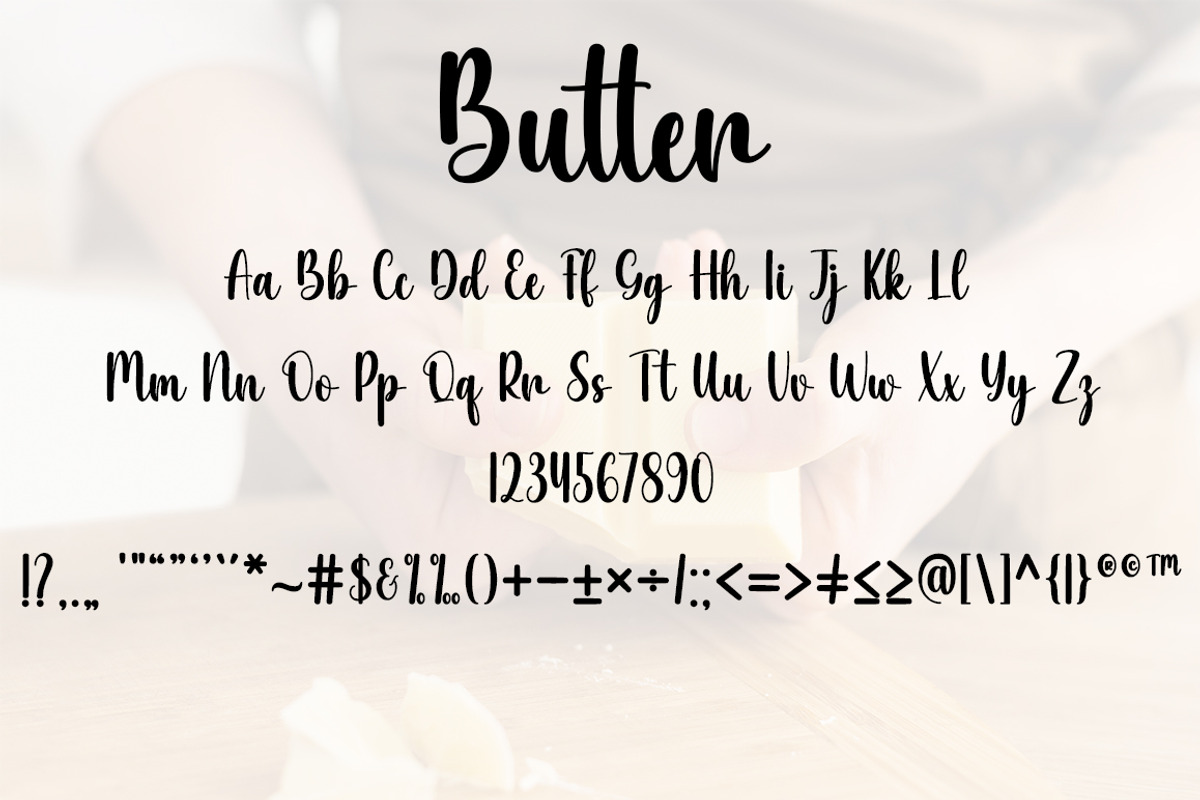 Butter, a Font by DN Creative (Photo 5 of 6)