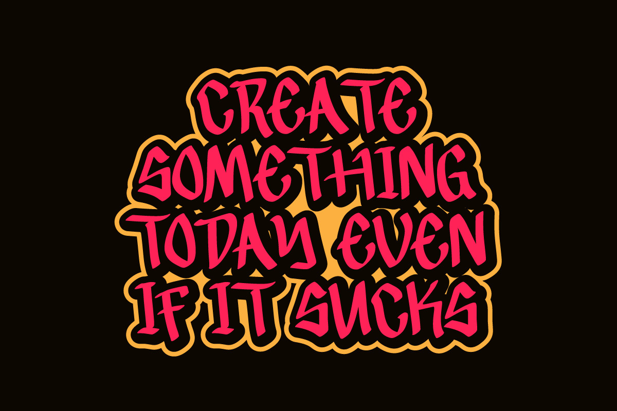 Lockside Graffiti Display Font, a Sans Serif Font by IHDSTD (Photo 3 of 5)