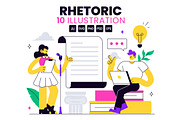 10 Rhetoric Vector Illustration, a Person Illustration by denayunebgt (Thumbnail 1 of 4)
