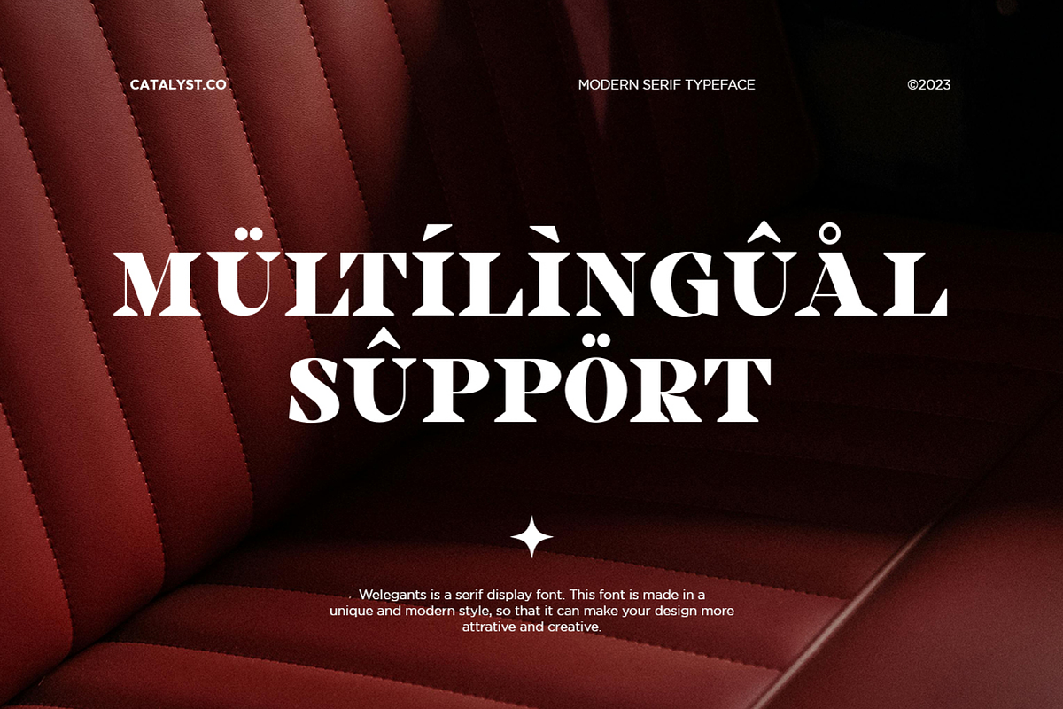 Welegants Modern Serif Font, a Serif Font by Catalystco Studio (Photo 11 of 11)