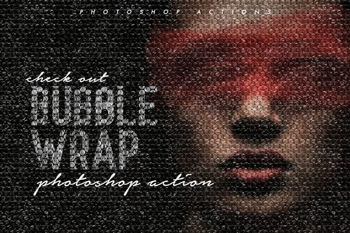 Bubble Wrap Photoshop Action, an Action Add-On by DuoFankaar (Photo 1 of 9)