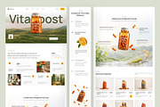 Health & Nutrition Website UI Figma, an UI Kit Template by peterdraw (Thumbnail 2 of 7)