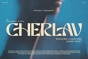 Cherlav - Modern Ligature Font, a Sans Serif Font by RagamKata (Thumbnail 1 of 10)