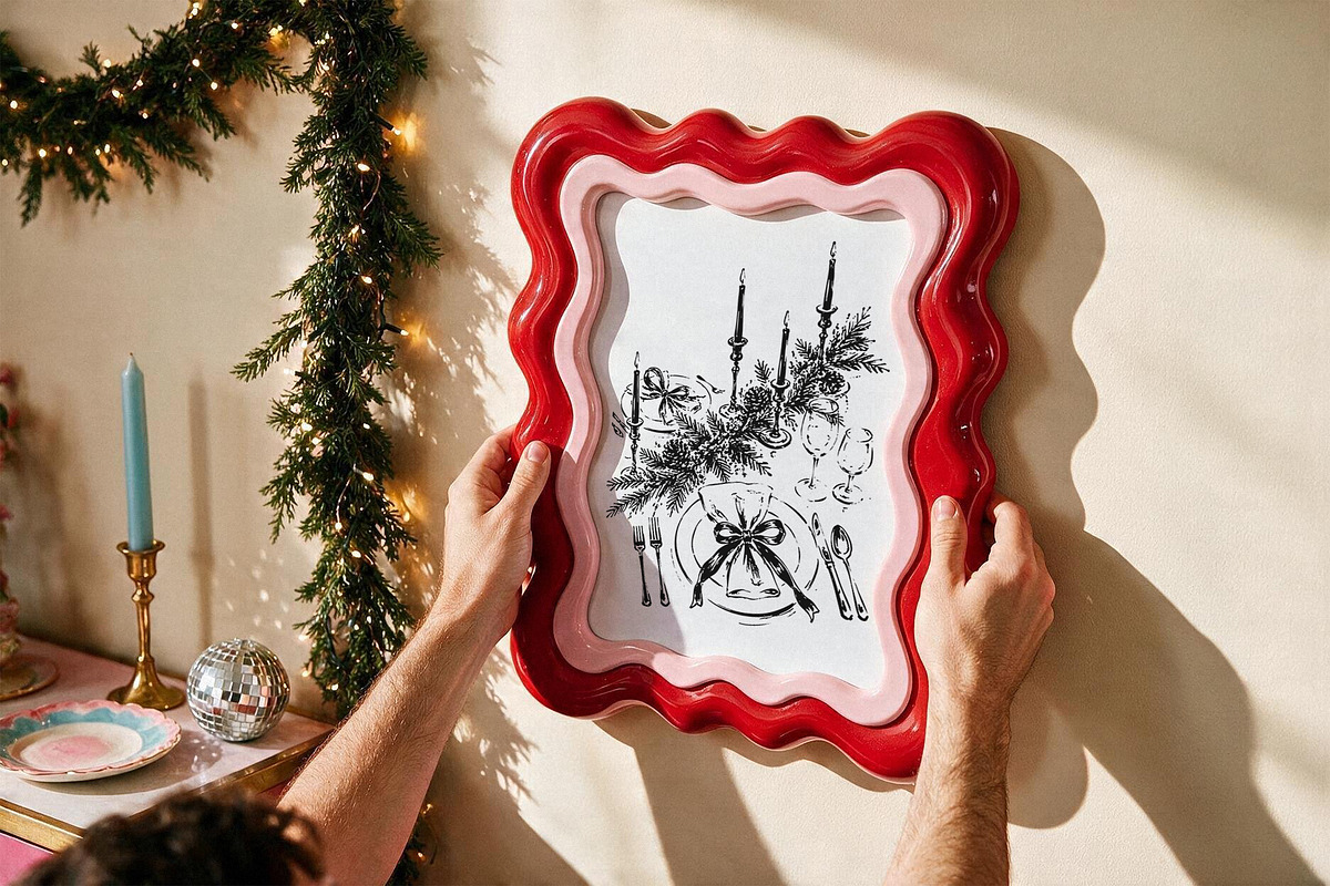 Christmas Vibe: Vector Line Art, a Seasonal Illustration by divanovskaya_nv (Photo 10 of 15)