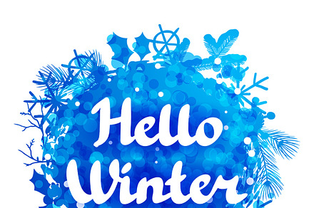 Winter abstract backgrounds., a Card Template by incomible