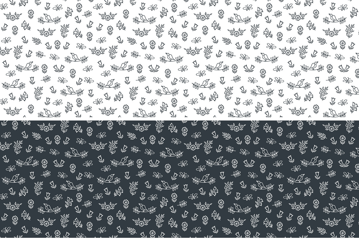 Hand drawn floral elements, a Decorative Illustration by Tkoko vectors & patterns (Photo 7 of 8)