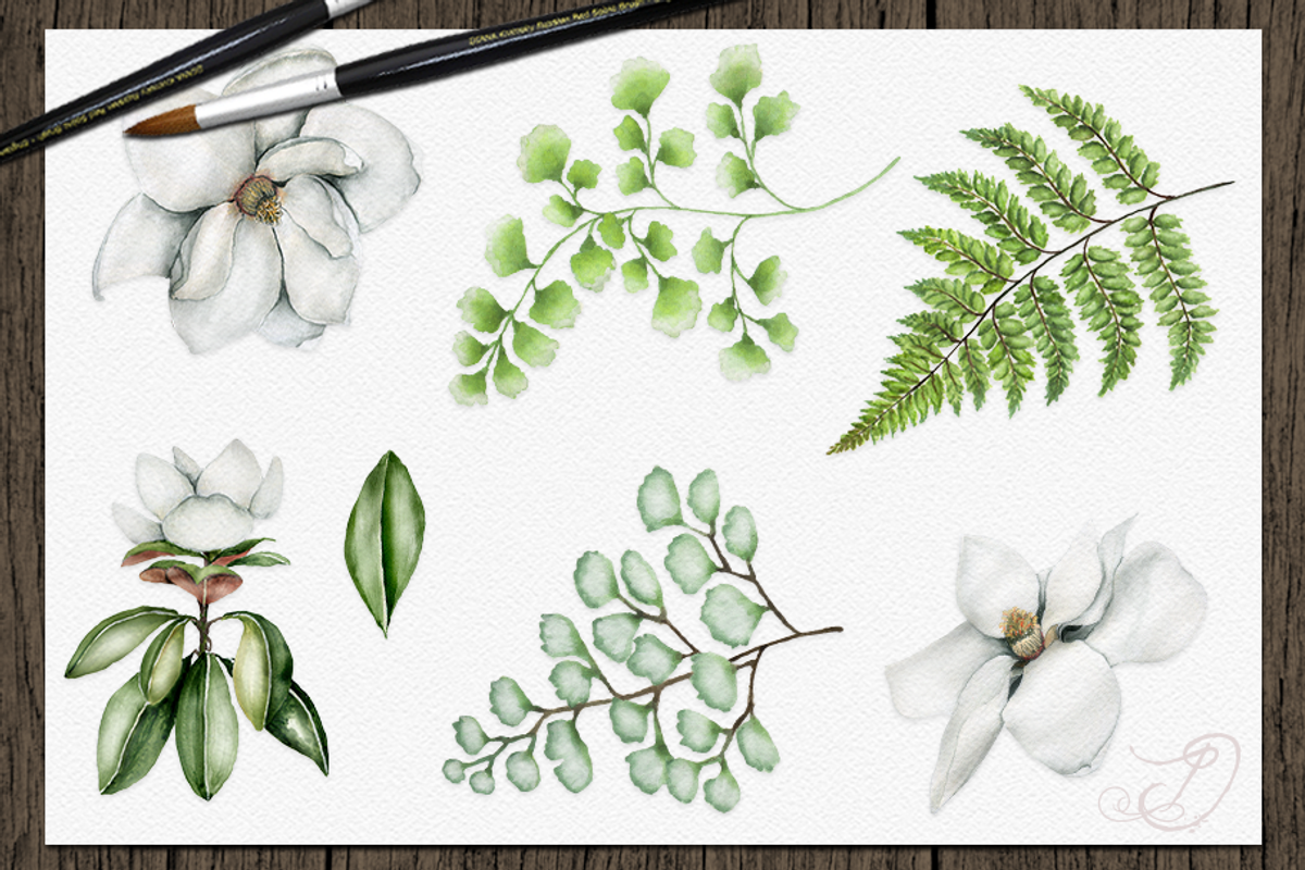 Tropical Big Pack Watercolor Clip, a Decorative Illustration by DioFlow (Photo 5 of 26)