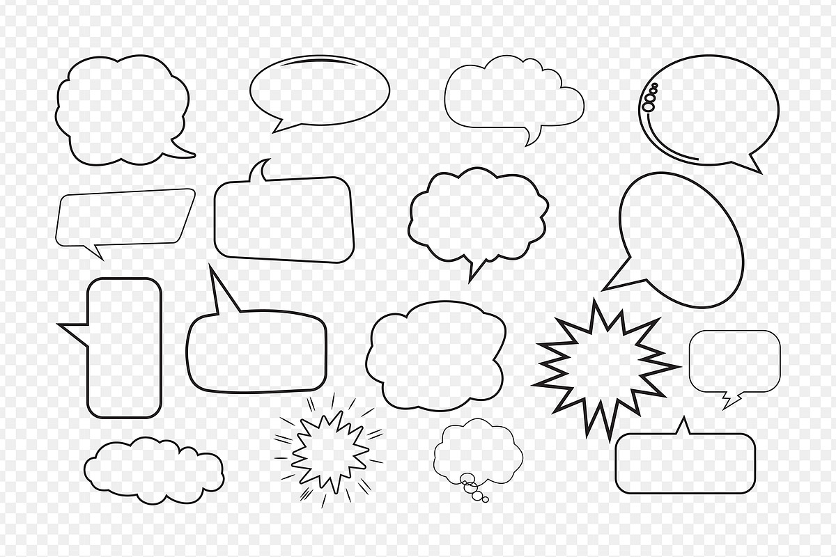 Vector Comic Book Shape Collation