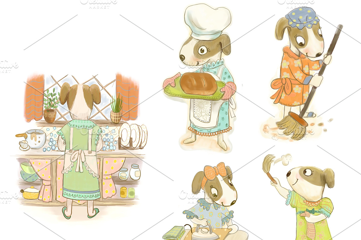 Household Chores- Clipart & Planner, a Decorative Illustration by Paper Doll Pets (Photo 2 of 6)