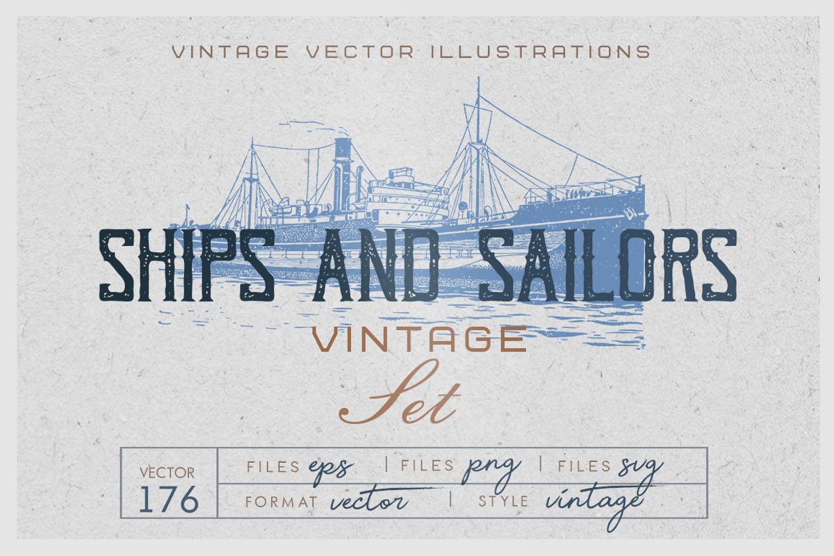 Ships and Sailors, an Illustration by Retro Machine (Photo 1 of 6)