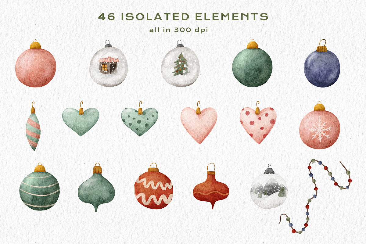 Christmas Pine Trees Ornament PNG, a Decorative Illustration by Rabbit Heart (Photo 4 of 11)