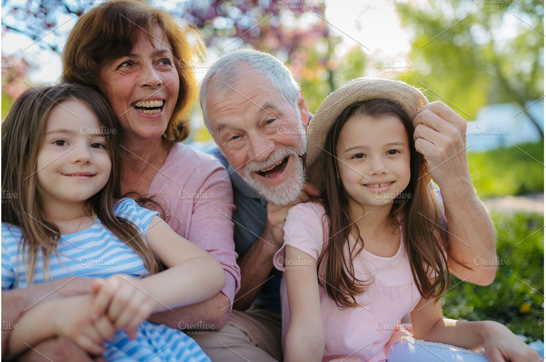 Grandparents spending time with, a Person Photo by HalfPoint