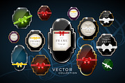 Vector Retro Badges, a Templates & Theme by lissius (Thumbnail 1 of 8)