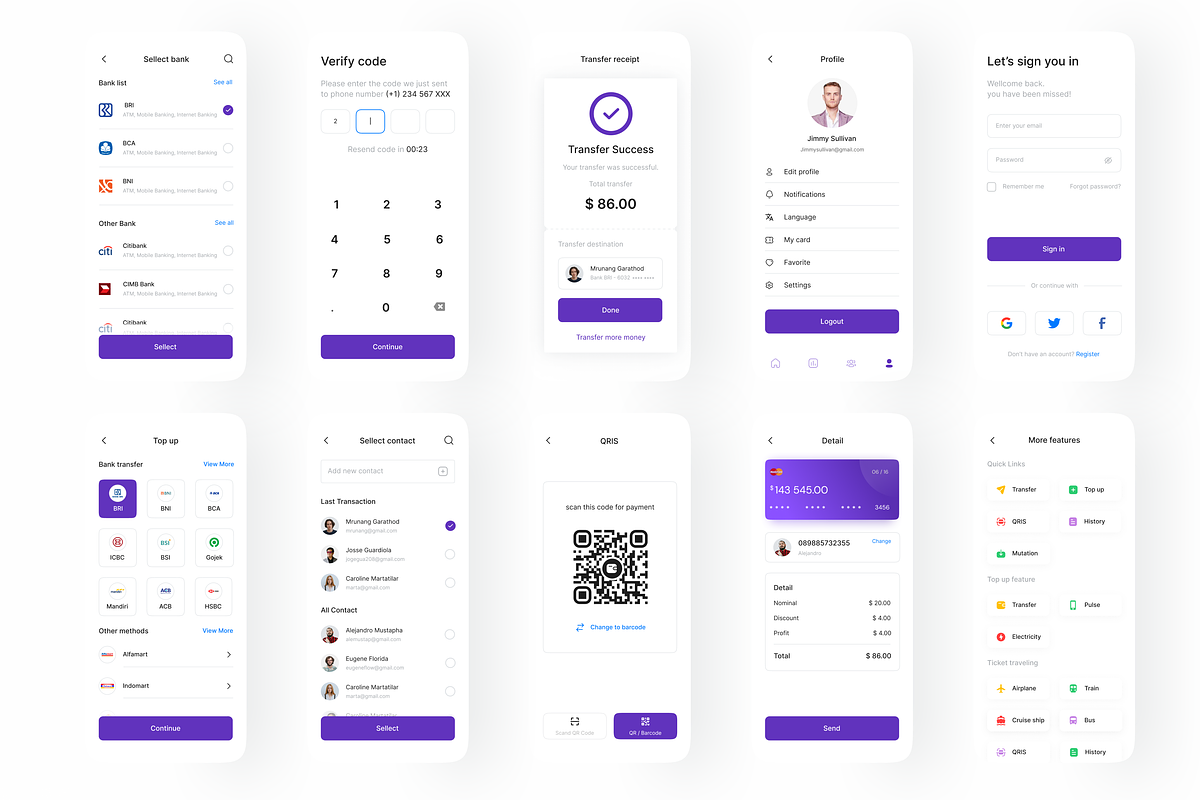 Fimo - Banking Ui Kit Mobile, an UI Kit Template by Korsa Agency (Photo 5 of 6)