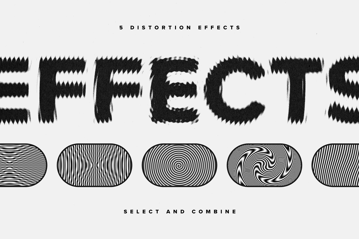 Hypnotic Distortion Text Effects, a Layer Style Add-On by veila.me (Photo 2 of 9)