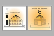 Ramadan Kareem Mosque Greeting Card, a Decorative Illustration by Lakhan1998 (Thumbnail 4 of 6)