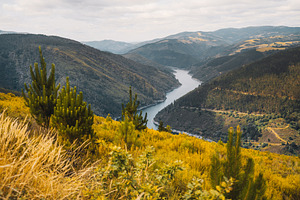 Autumn river valley Asturias, a Nature Photo by SkyNext