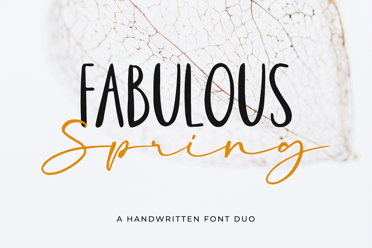 Fabulous Spring - A Font Duo, a Script Font by Beautypes (Photo 1 of 7)