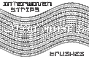 20 Interwoven Strips Brushes