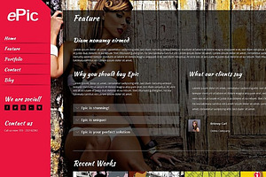 Epic, A Fullscreen WordPress Theme