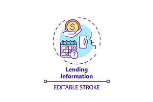 Lending Information Concept Icon