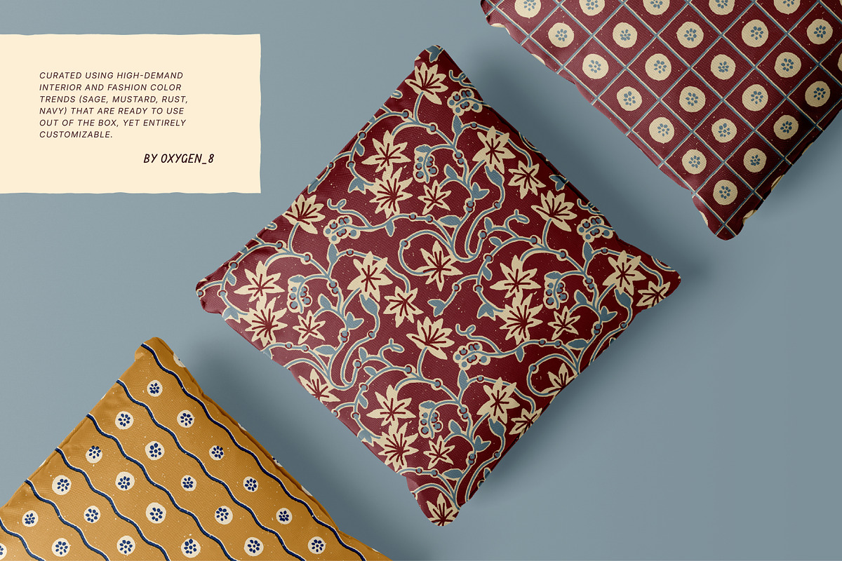 Block Print. Seamless Patterns, a Pattern Graphic by oxygen_8 (Photo 7 of 8)