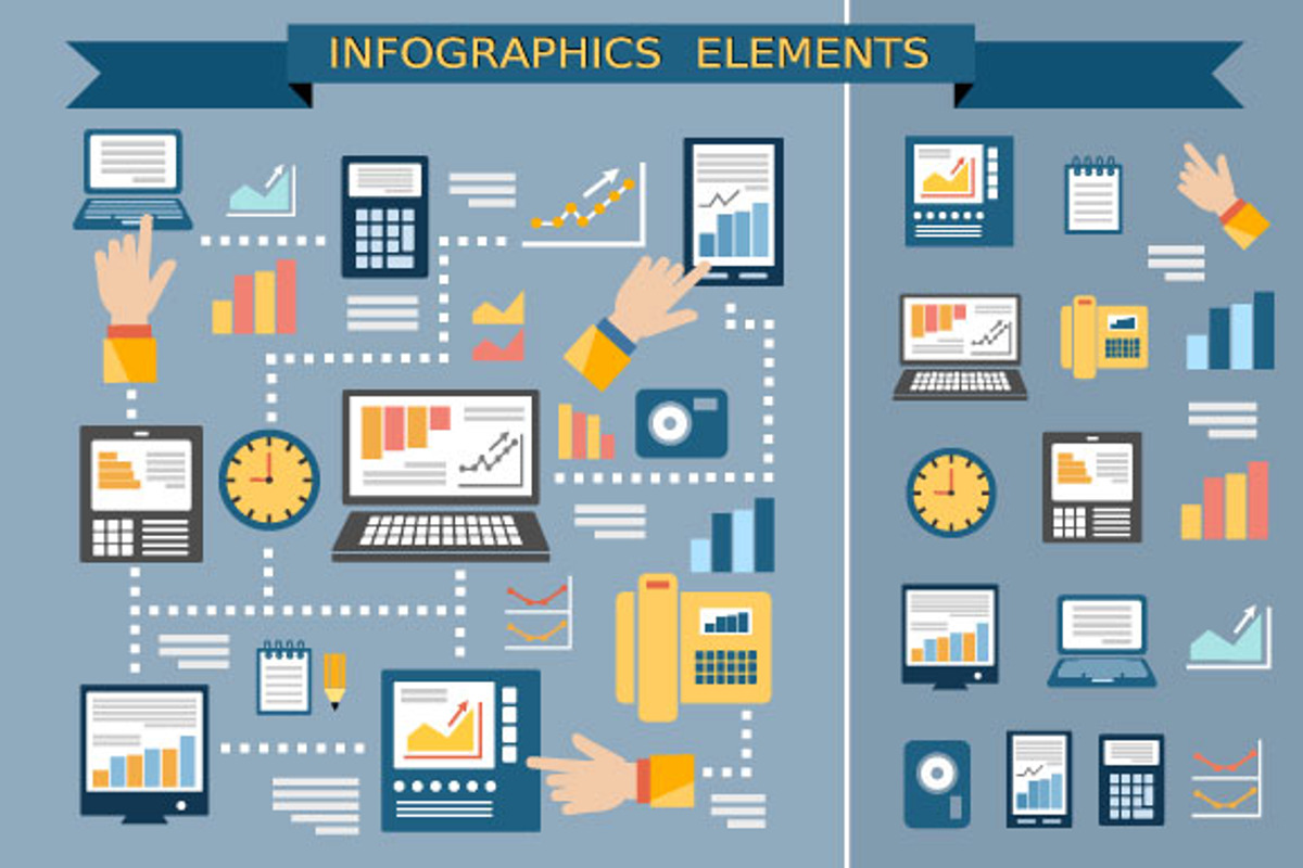 Monitor infographics, a Technology Illustration by AlexZeL (Photo 1 of 3)