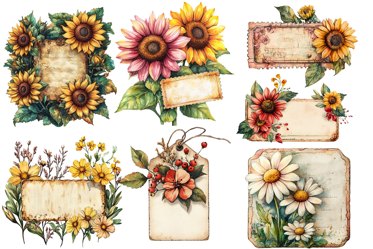Autumn Old Tickets Clipart, an Illustration by Designworld (Photo 2 of 5)