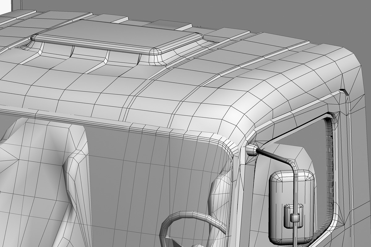 Commercial Truck Mercedes, a Cars & Vehicle 3D Model by Mechanik (Photo 15 of 17)