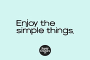 The Simple One Font, a Sans Serif Font by Happy Creators Co. (Thumbnail 2 of 3)