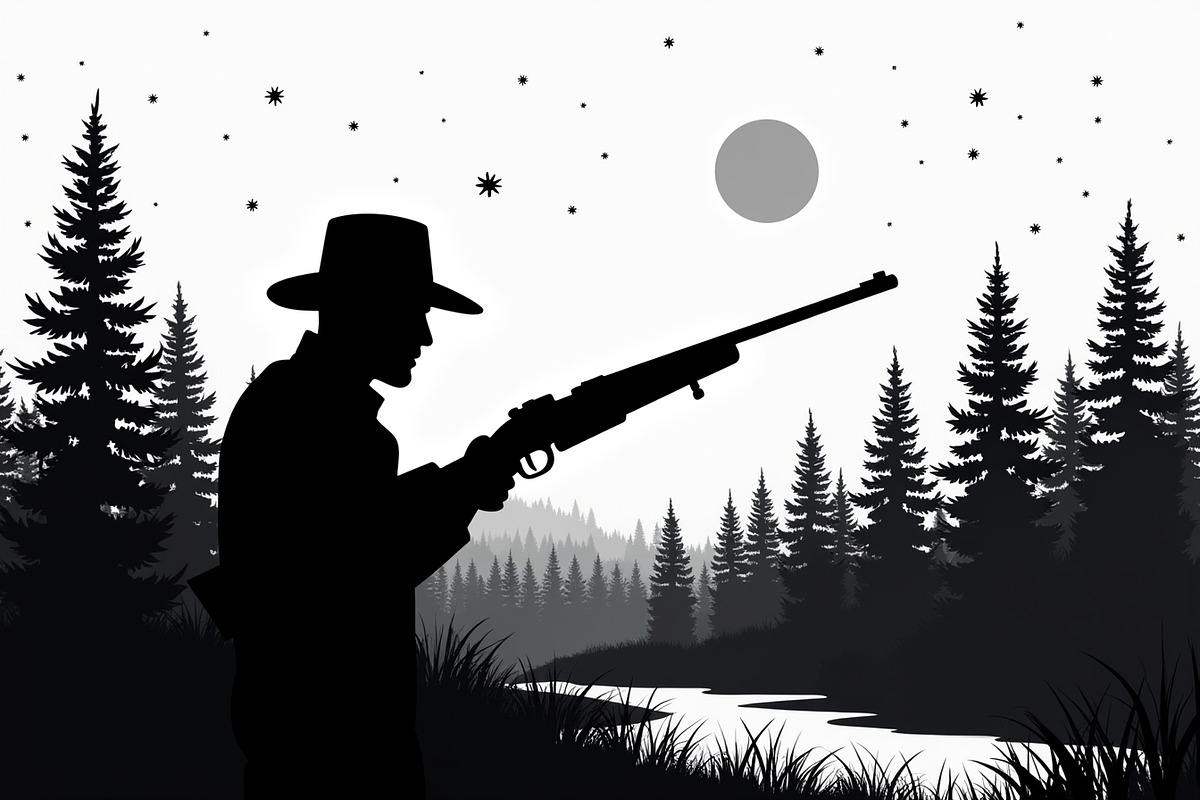 Camouflage Hunter Silhouette Vector, an Illustration by Amazin_art (Photo 4 of 10)
