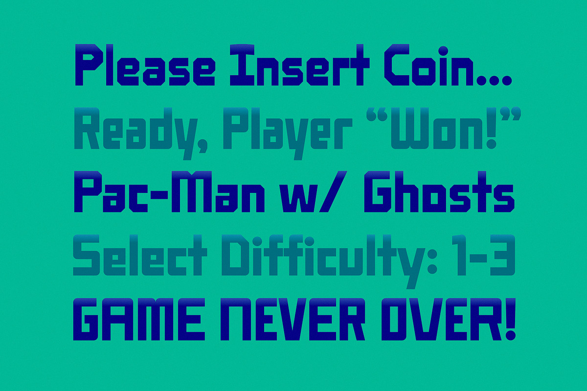 Arcade | Nostalgic Type, a Sans Serif Font by Artifact Bazaar (Photo 3 of 7)