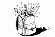 Child school bag line art symbol, an Illustration by Amazin_art (Thumbnail 9 of 11)