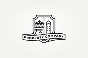 real estate property company logo, a Branding & Logo Template by Blazybone