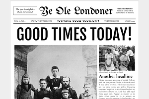 Google Docs - Old Newspaper Template