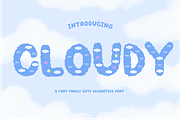 Cloudy - Cute Decorative Font, a Symbol Font by Kanink Studio (Thumbnail 1 of 15)
