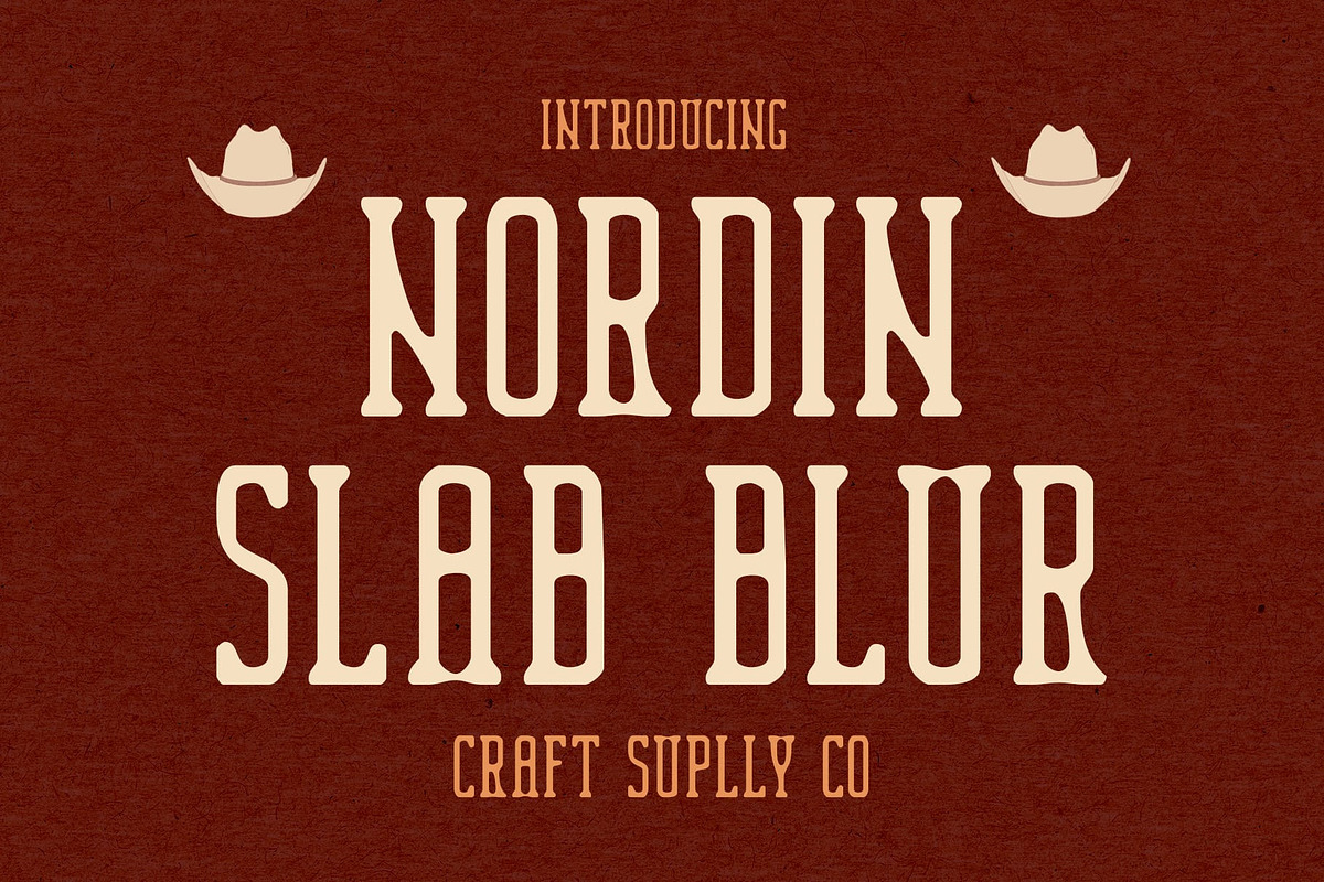 Nordin Slab Blur, a Slab Serif Font by Craft Supply Co. (Photo 1 of 8)