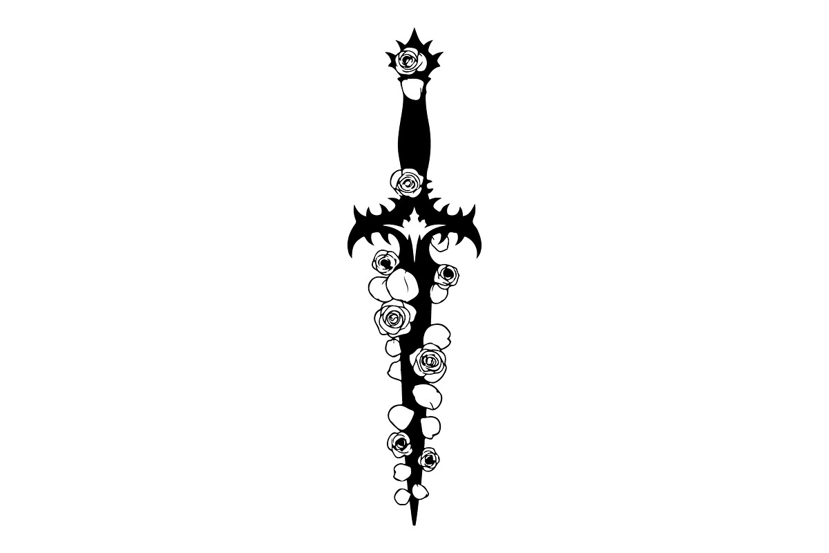 Ornamental Dagger Silhouette Bundle, an Object Illustration by Gaye Art (Photo 23 of 31)