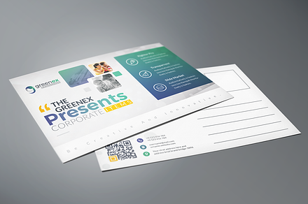 Postcard, a Card Template by GenerousArt