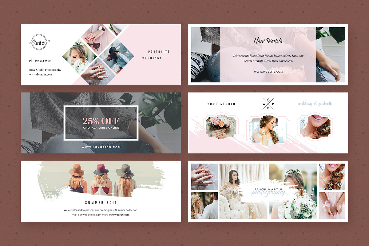Modern Facebook Cover Pack - Canva, a Social Media Template by Crevo Studio (Photo 12 of 14)