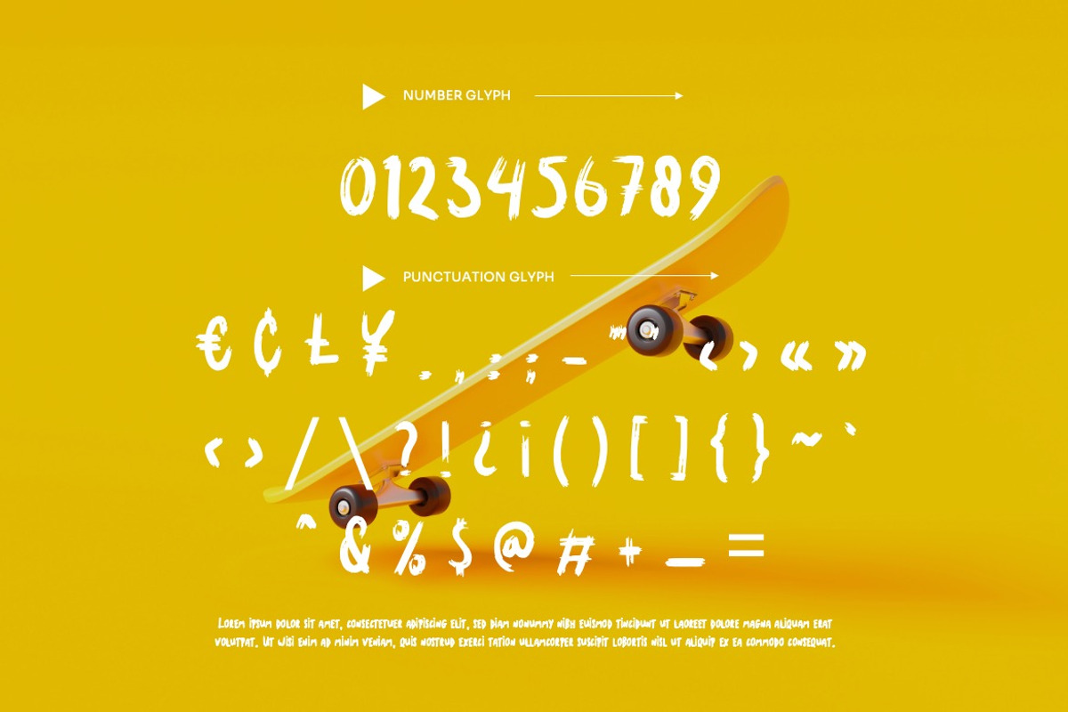 Warough - Paint Rough Font, a Handwritten Font by Dhabee (Photo 3 of 9)
