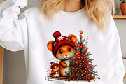 Whimsical Christmas Woodland Friends, a Seasonal Illustration by designcity5 (Thumbnail 3 of 5)