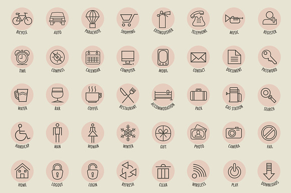 Retro Vintage Style Icon Collection