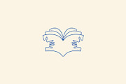 reading book magazine education, a Branding & Logo Template by Vectoryzen (Thumbnail 1 of 2)