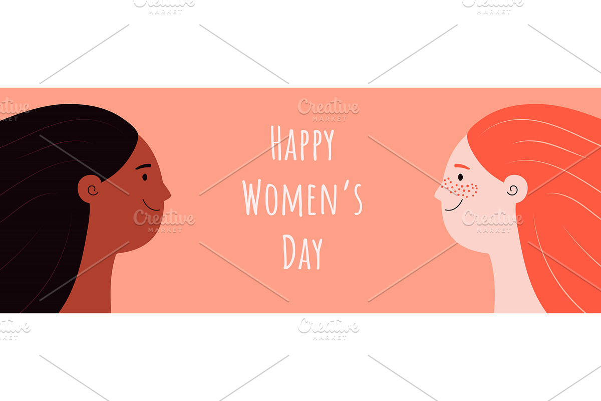 Diverse beautiful women, girls 8, an Illustration by sceptical cactus