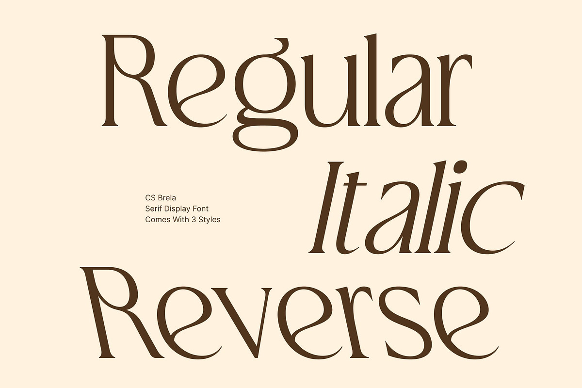 CS Brela – Elegant Serif Font, a Serif Font by Craft Supply Co. (Photo 4 of 8)